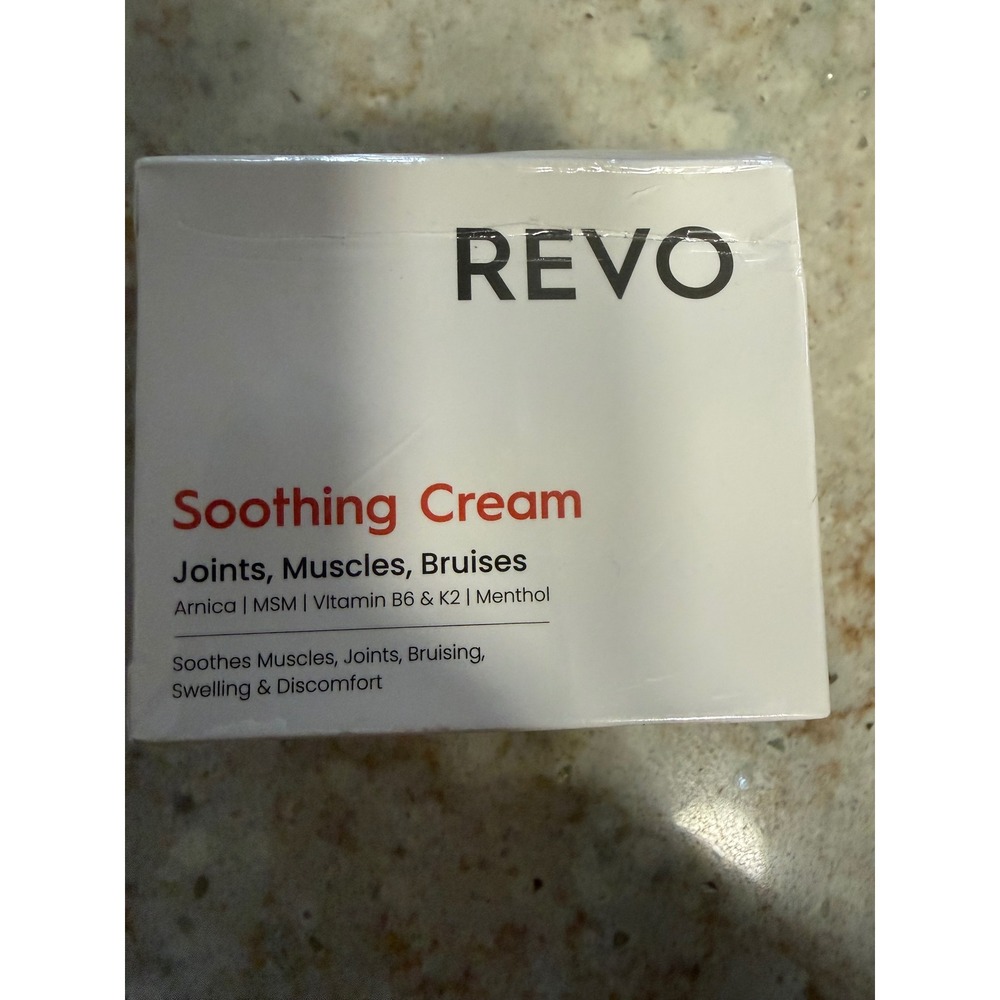 REVO Soothing Cream Joint Muscle Bruise Relief Arnica MSM Menthol 2oz New